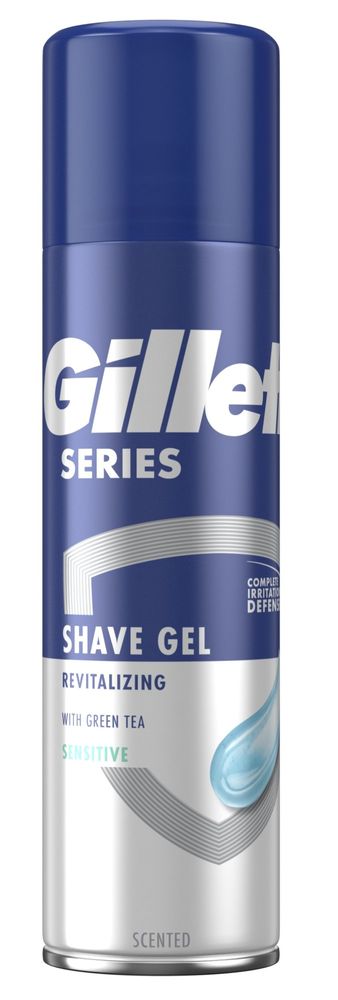 Gillette Series Revitalizujúci Gél Na Holenie So Zeleným Čajom Pre Muža, 200 ml 